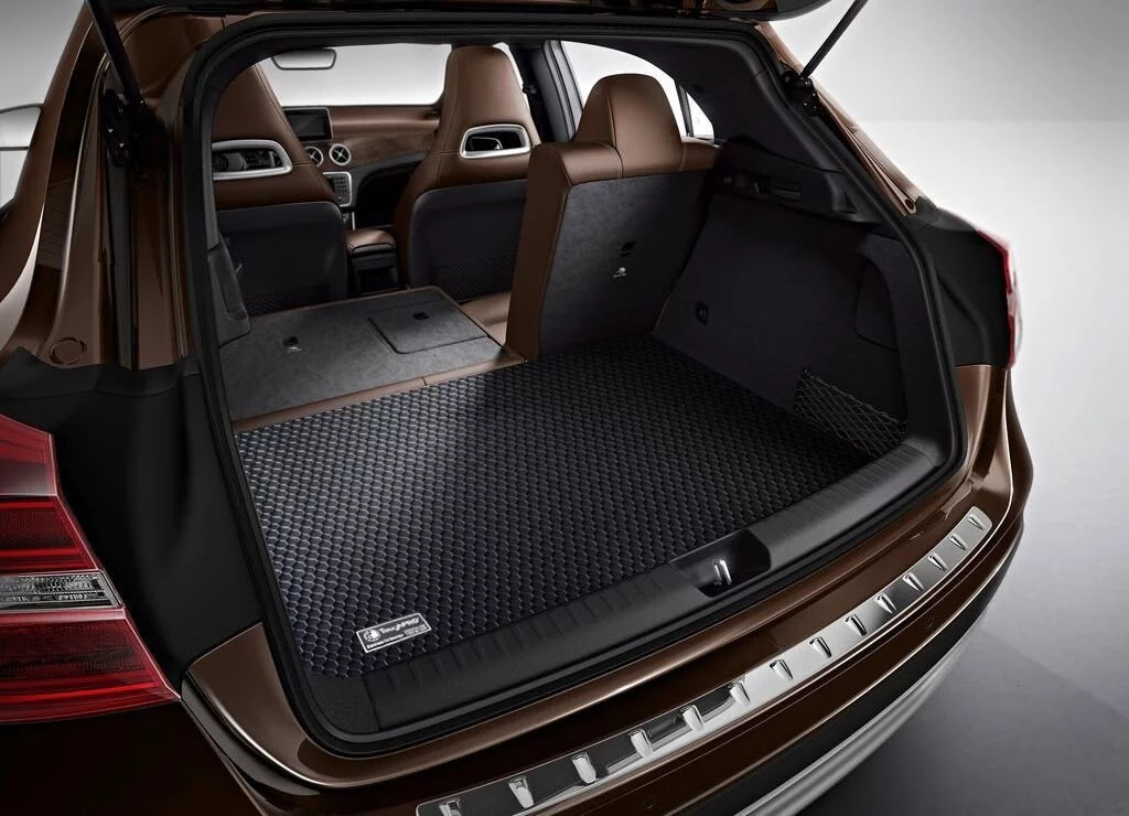 ToughPRO - Trunk Mat matching with  Camry - All elements Heavy Duty (Made in USA) - Black Rubber - 2013