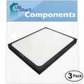 3-Pack Replacement for Blueair 205 Air Purifier Filter - suitable with Blueair 200 & 300 Air Filter