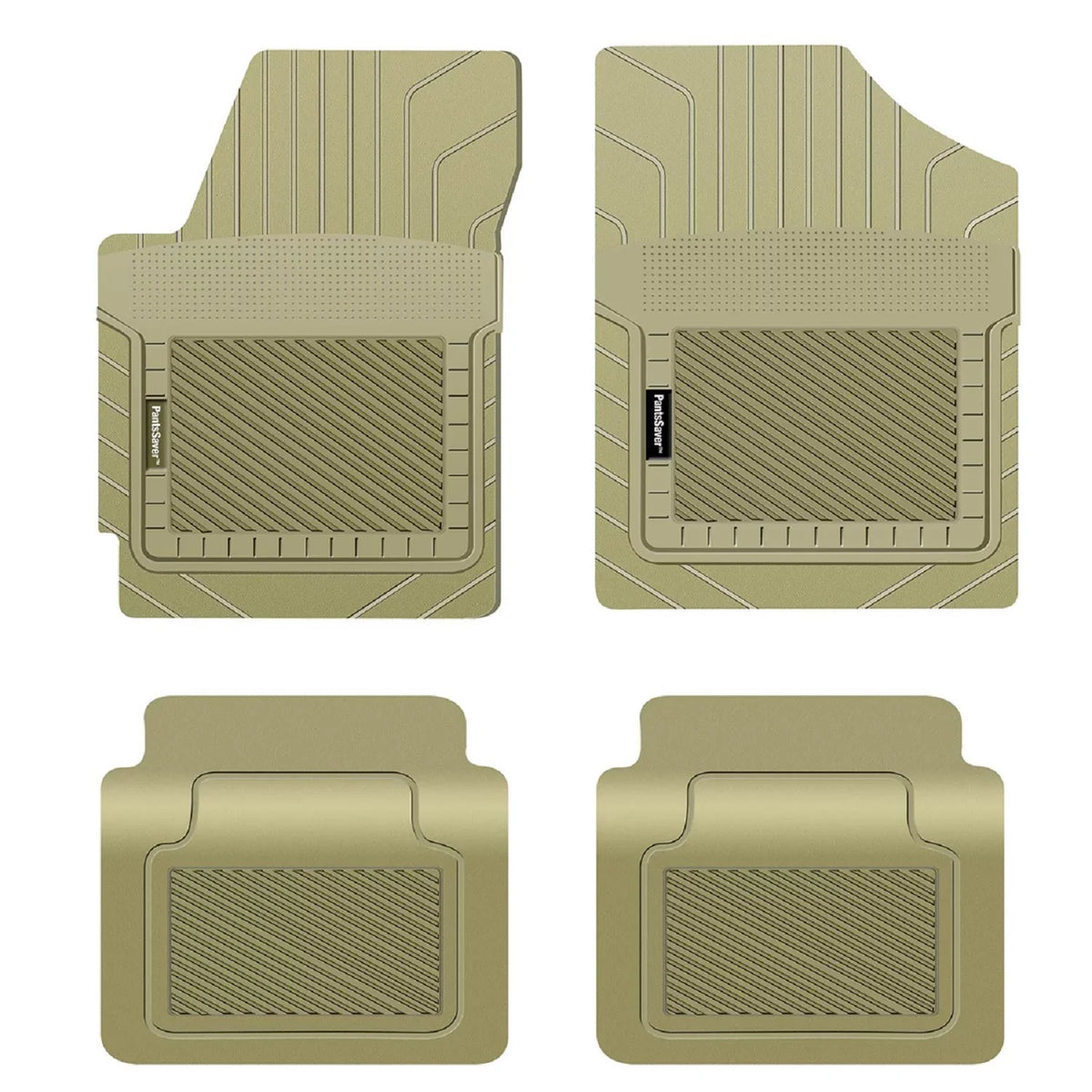 PantsSaver Custom Fit Floor Mats for Genesis G80 2021-2023 All atmospheric conditions Protection -4 Piece Set (Beige)