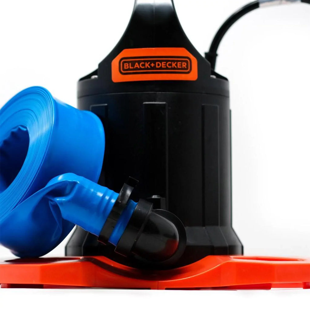Black+Decker 1500 GPH Submersible Automatic Pool protector Pump with Discharge Hose