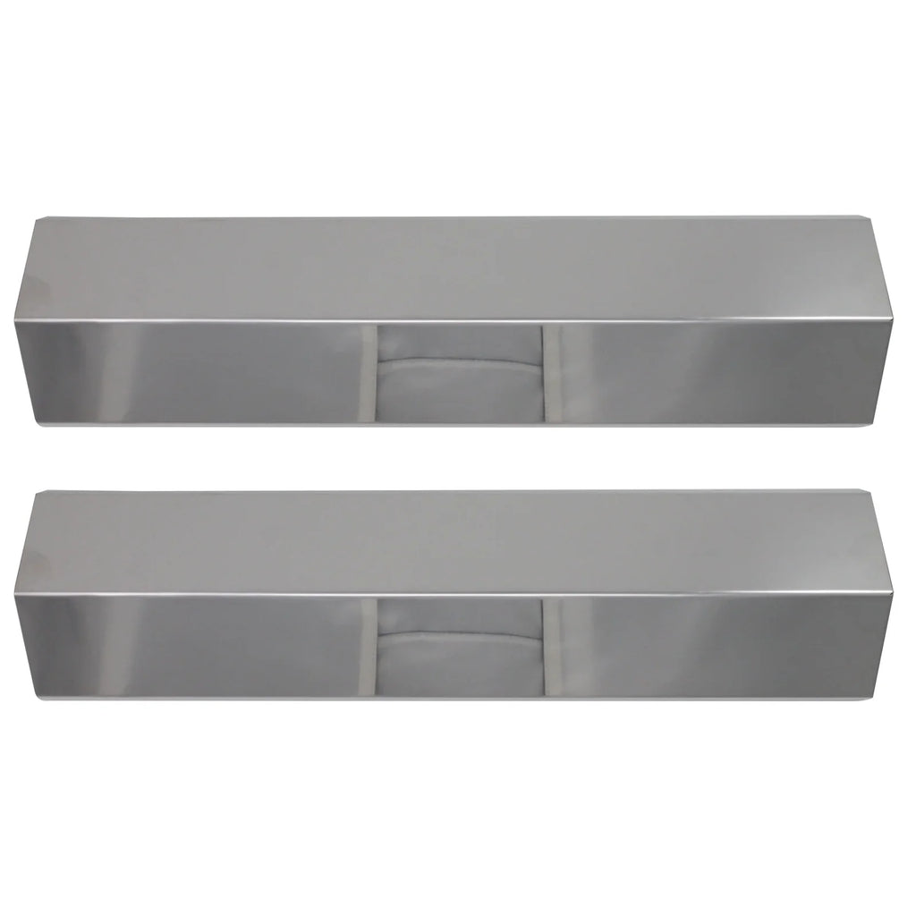 2-Pack BBQ Grill Heat Shield Plate Tent Replacement Parts for Charmglow 810-8410-F - suitable Barbeque Stainless Steel Flame Tamer, Guard, Deflector, Flavorizer Bar, Vaporizer Bar, Burner protector 15"