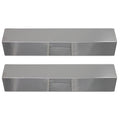 2-Pack BBQ Grill Heat Shield Plate Tent Replacement Parts for Charmglow 810-8410-F - suitable Barbeque Stainless Steel Flame Tamer, Guard, Deflector, Flavorizer Bar, Vaporizer Bar, Burner protector 15"