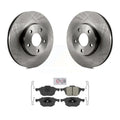 Transit Auto - Front Disc Brake Rotors And Semi-Metallic Pads Kit For  Focus C-Max K8A-103879