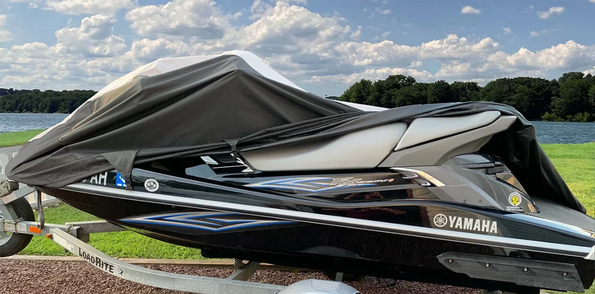 SUPER HEAVY-DUTY PWC 600D JET SKI protector suitable for Kawasaki ZXi 1100 / JH1100 1996-2001 2002 2003 2 Seater