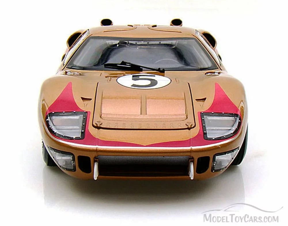 1966  GT-40 MK II #5, Gold - Shelby  SC403 - 1/18 Scale Diecast Model Toy Car