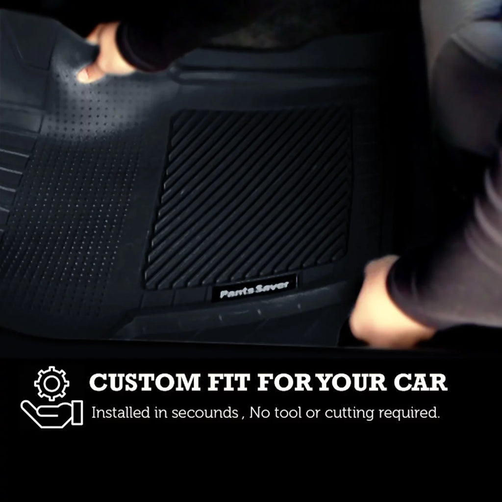 PantsSaver Floor Mats Custom Fit Car Mats for Genesis G70 2018-2023 All atmospheric conditions Protection (Beige)
