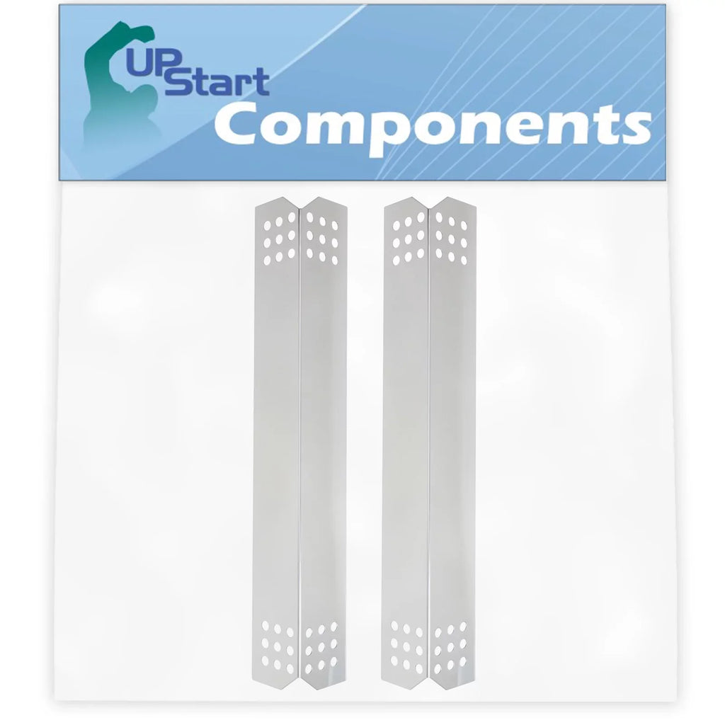2-Pack BBQ Grill Heat Shield Plate Tent Replacement Parts for Jenn Air 720-0709B - Old - matching Barbeque Stainless Steel Flame Tamer, Flavorizer Bar, Vaporizer Bar, Burner wrap 16 1/8"