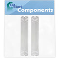 2-Pack BBQ Grill Heat Shield Plate Tent Replacement Parts for Jenn Air 720-0709B - Old - matching Barbeque Stainless Steel Flame Tamer, Flavorizer Bar, Vaporizer Bar, Burner wrap 16 1/8"
