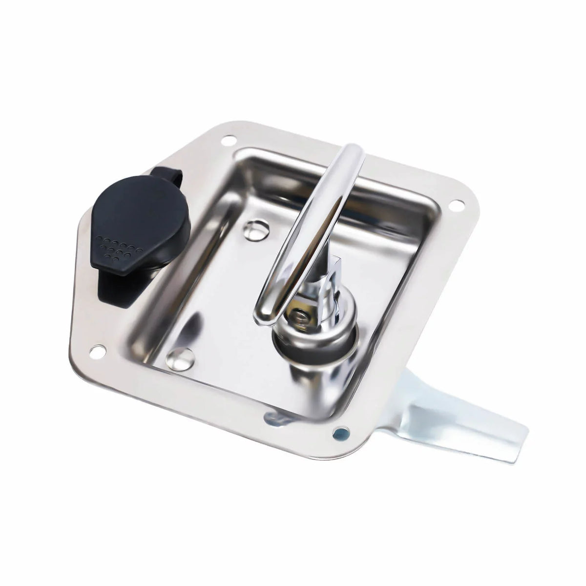 Set of 6 Folding T-handle Tool Box Lock RV Door Latch w/ 12 Keys Stainless Steel