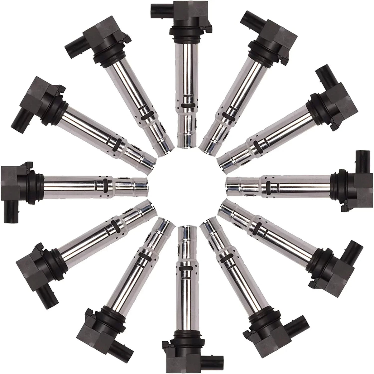 Yoshi Motors Pack of 12 Ignition Coil Replacement For Audi 2012-2016 2012 2013 2014 2015 2016 12 13 14 15 16 A8 Quattro 6.3L W12 UF662