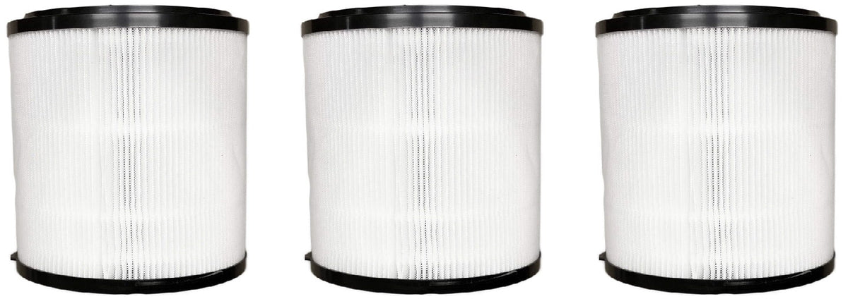 Nispira 3-in-1 True HEPA H13 Filter Replacement appropriate with SilverOnyx 5-Speed Black 16" Air Purifier with Ionizer and UVC Sanitizer Model 8541832765 500 sq ft 3 Filters