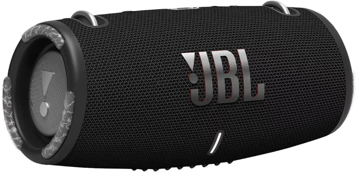 JBL Xtreme 3 - Portable Bluetooth Speaker Bundle with Silicone Carrying Sleeve shield (Black w/Red Sleeve)