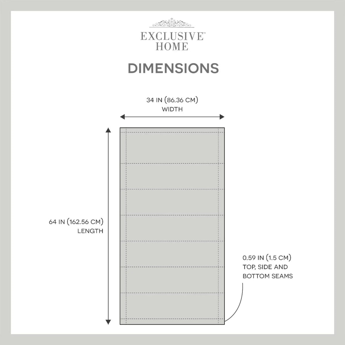 Exclusive Home Esme Total Blackout Roman Shade, 34"x64", Slate Blue